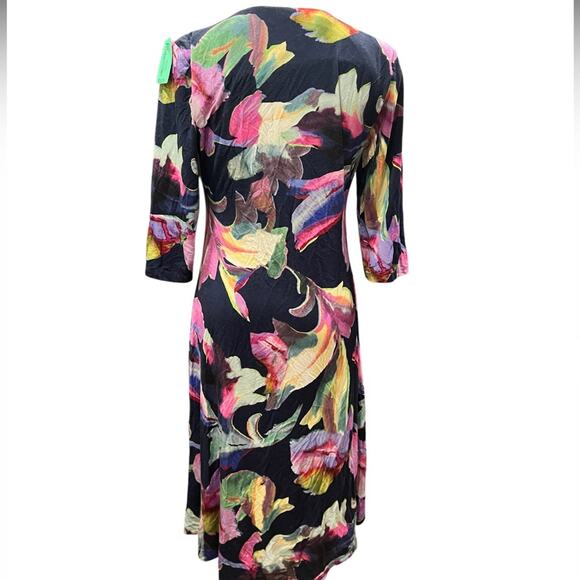 Soft Surroundings Surrounding  Hyannis Dress Violet Floral, Size Small - Picture 5 of 7